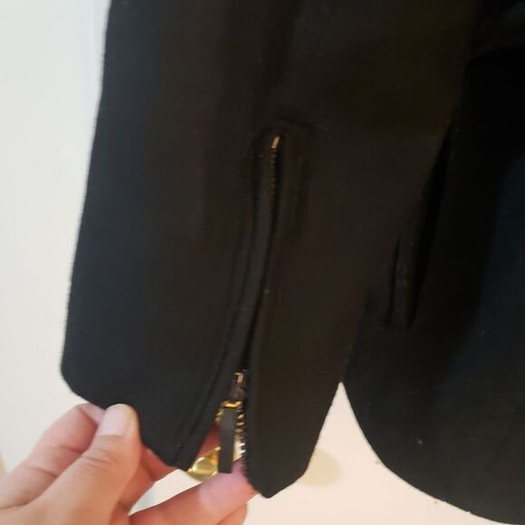 Victoria's Secret Black Coat Sz Large - Picture 3 of 5